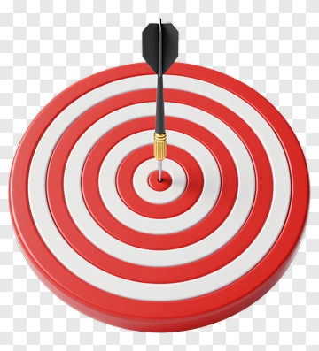 Dartboard With Dart In The Bullseye PNG