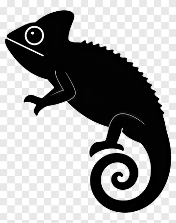 Chameleon Silhouette PNG
