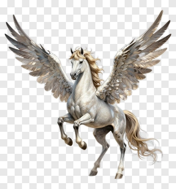 Pegasus With Wings PNG