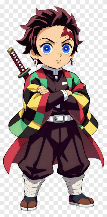 Anime Character With Sword PNG