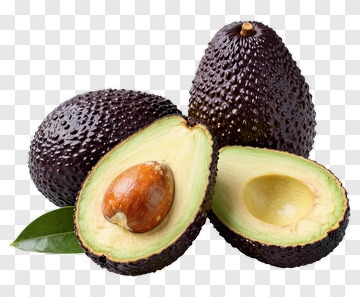 Fresh Avocado Halves With Whole Avocados PNG