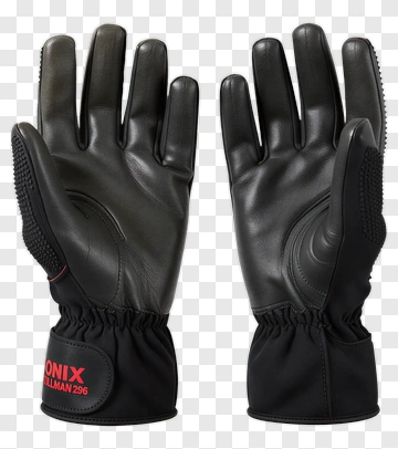 Black Sports Gloves PNG