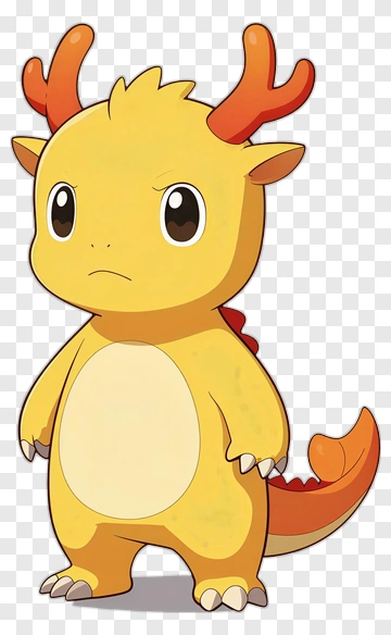 Cartoon Dragon Character PNG