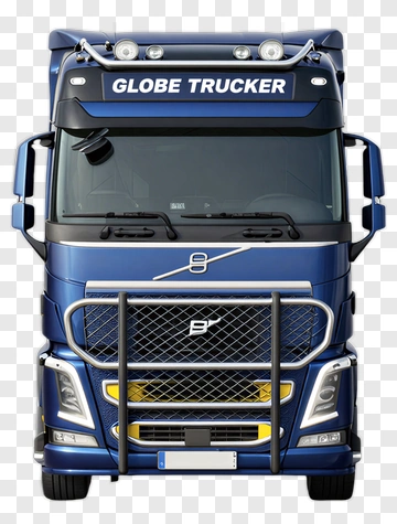 Globe Trucker Front View PNG