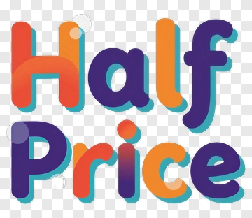 Half Price Sale Sign PNG