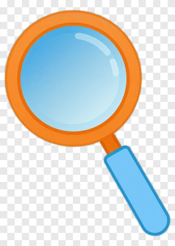 Colorful Magnifying Glass PNG