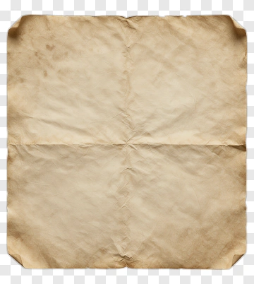 Wrinkled Old Paper Sheet PNG
