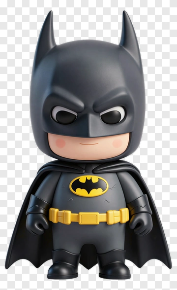 Cartoon Batman Figure PNG