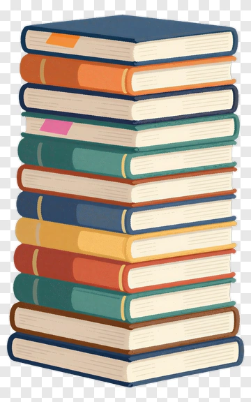Stack Of Colorful Books PNG
