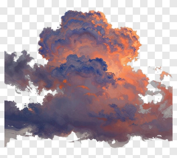 Colorful Cloud At Sunset PNG