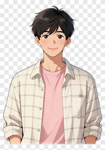 Smiling Young Man In Casual Outfit PNG
