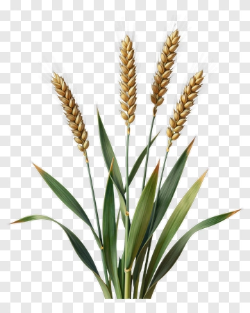 Wheat Plant With Golden Ears PNG
