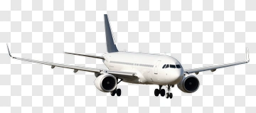 Commercial Airplane Landing PNG