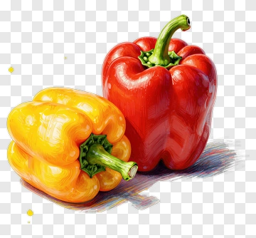 Colorful Bell Peppers PNG
