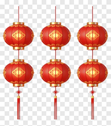 Red Lanterns For Lunar New Year PNG