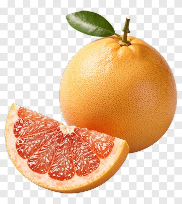 Fresh Grapefruit With A Slice PNG
