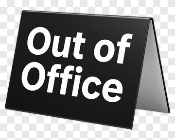 Out Of Office Sign PNG