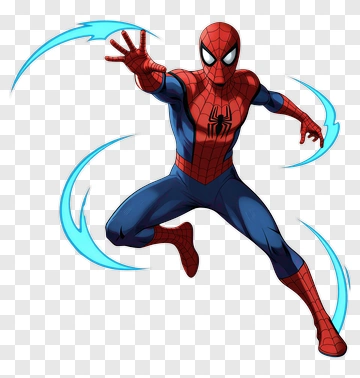 Spider-Man Performing A Dynamic Action Pose PNG