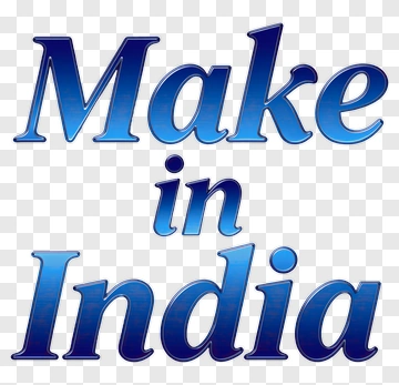 Make In India Text Design PNG