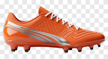 Orange Soccer Cleat PNG