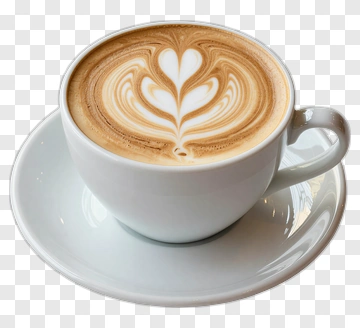 Coffee Cup With Latte Art PNG