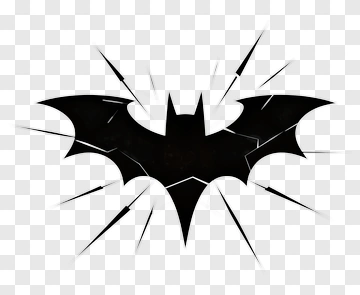 Batman Logo With Shattered Effect PNG