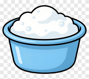 Cartoon Bowl Of Snow PNG