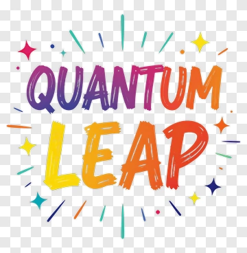 Colorful Quantum Leap Text Design PNG