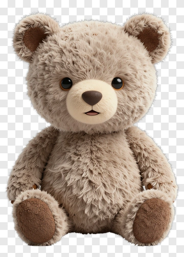 3D Teddy Bear Plush Toy PNG