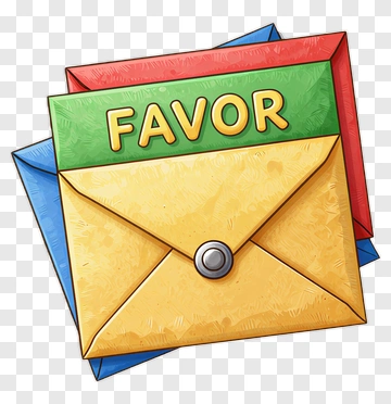 Colorful Favor Envelopes PNG