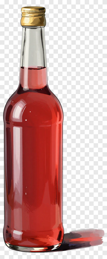 Red Bottle Of Drink PNG
