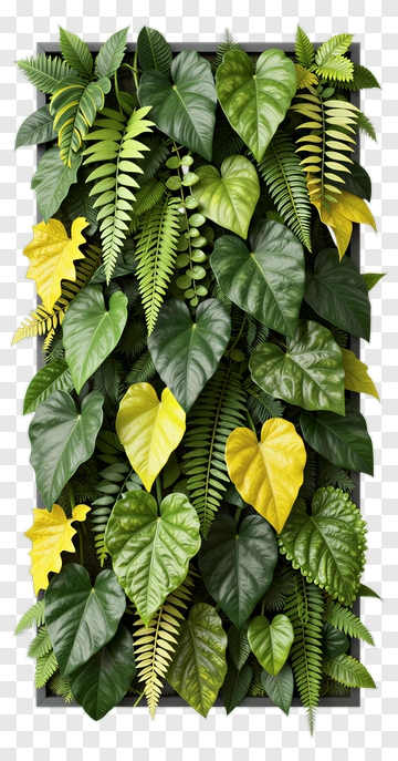 Colorful Leaf Wall Decoration PNG