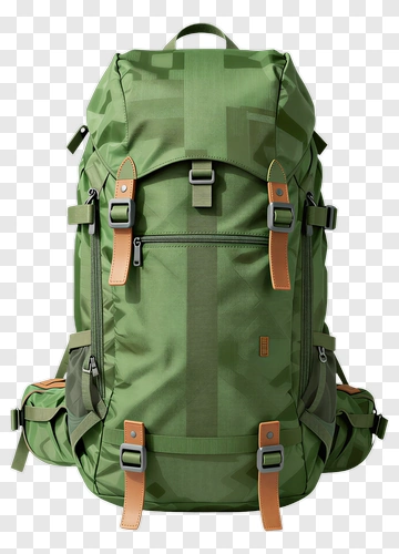 Green Backpack PNG