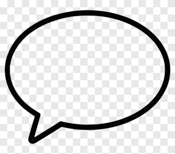 Speech Bubble Outline PNG