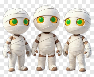 Cartoon Mummy Characters PNG