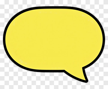 Yellow Speech Bubble PNG