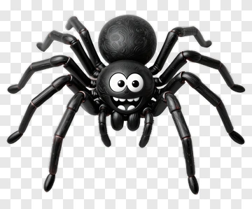 Cartoon Spider With A Happy Face PNG