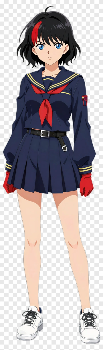 Anime Girl In Sailor Uniform PNG