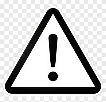 Warning Sign With Exclamation Mark PNG