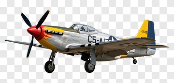 P-51 Mustang Fighter Plane PNG