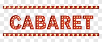 Cabaret Sign With Lights PNG