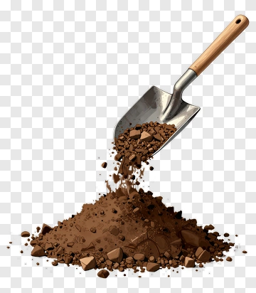 Shovel Pouring Soil PNG