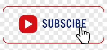 Youtube Subscribe Button With Hand Cursor PNG