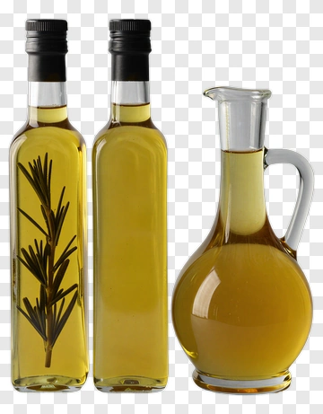 Olive Oil Bottles And Carafe PNG