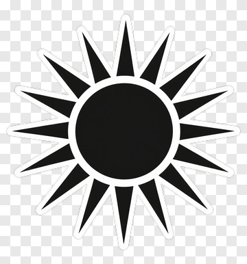Black Sun Icon PNG