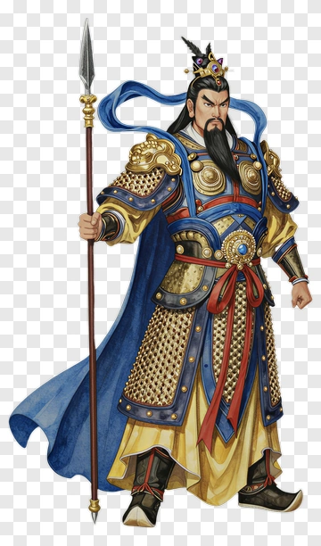Warrior Holding A Spear PNG