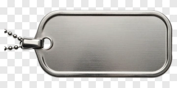 Blank Metal Dog Tag PNG