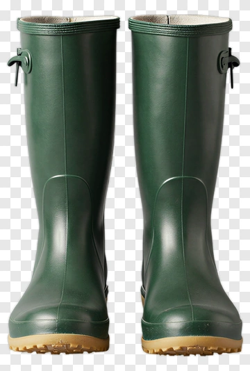 Green Rubber Boots PNG