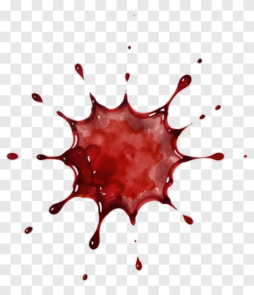 Red Watercolor Splash PNG
