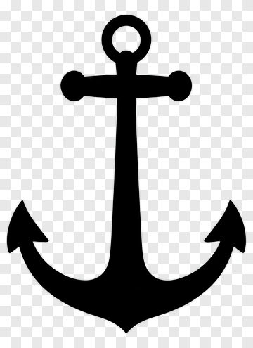 Black Anchor PNG